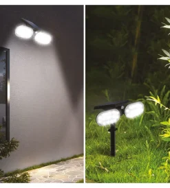 Discount Picchetto a led solare con sensore di movimento - 32 led Illuminazione Per Esterno