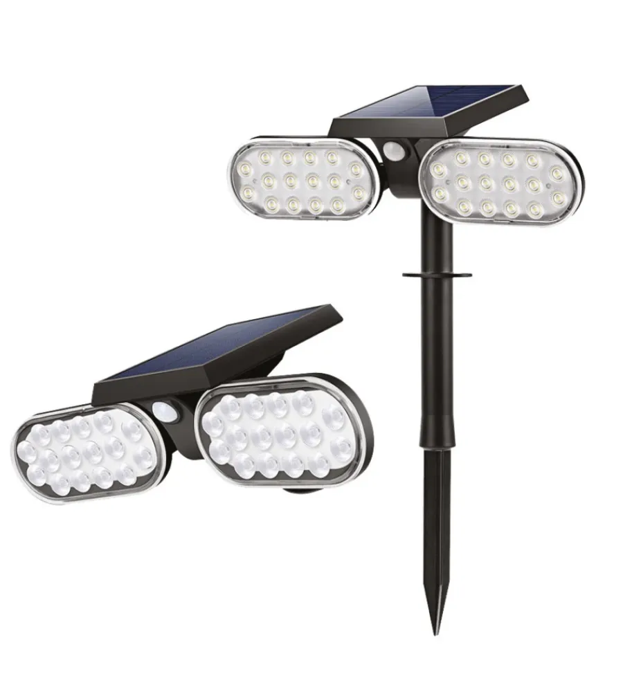Discount Picchetto a led solare con sensore di movimento - 32 led Illuminazione Per Esterno