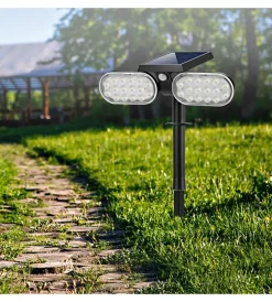 Discount Picchetto a led solare con sensore di movimento - 32 led Illuminazione Per Esterno