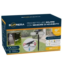 Discount Picchetto a led solare con sensore di movimento - 32 led Illuminazione Per Esterno
