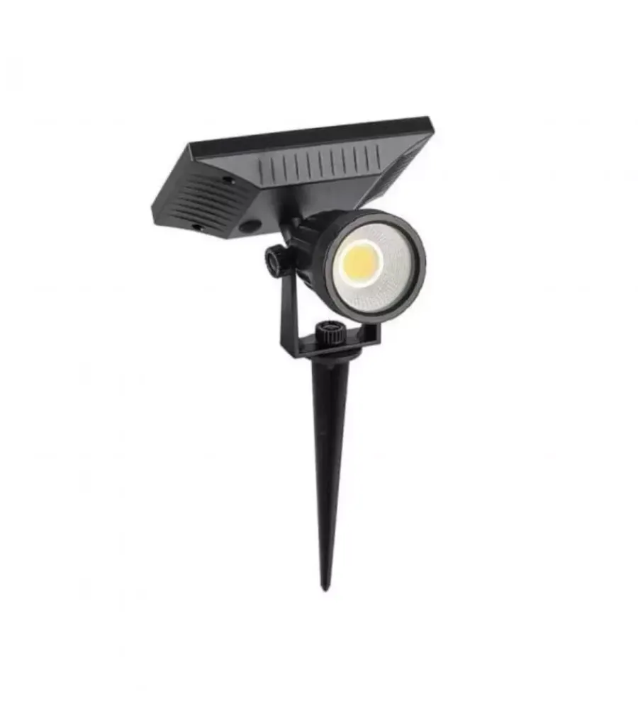 Outlet Picchetto faretto led solare da esterno vtac nero 6400k Illuminazione Per Esterno