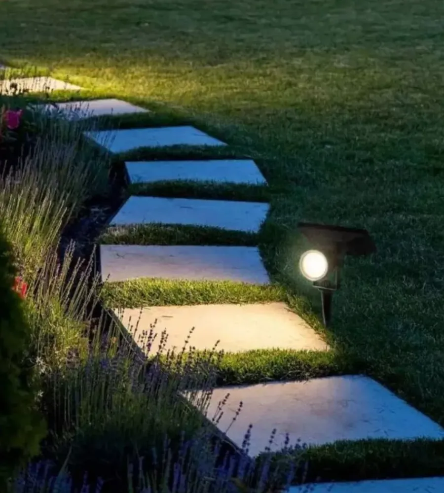 Outlet Picchetto faretto led solare da esterno vtac nero 6400k Illuminazione Per Esterno