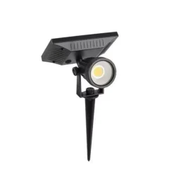 Illuminazione Per Esterno- Picchetto faretto led solare da esterno vtac nero 400k