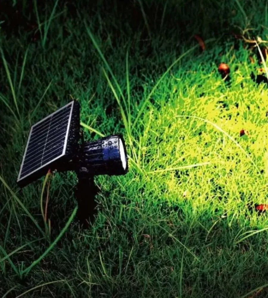 Illuminazione Per Esterno- Picchetto faretto led solare da esterno vtac nero 400k