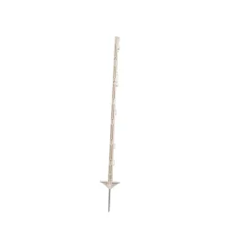 Recinzione X Animali-Ama Picchetto per recinzione elettrica in plastica bianco 156 cm 40 pezzi