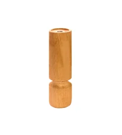 Ferramenta Per Mobili E Infissi- Piedino in legno serie "birillo" - ø 40 - h.80 mm. - naturale
