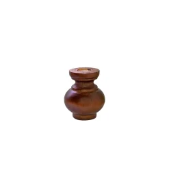 Sale Piedino in legno serie "dekor" - ø 85 - h.100 mm. - noce Ferramenta Per Mobili E Infissi
