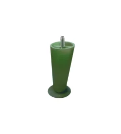 Ferramenta Per Mobili E Infissi- Piedino in plastica serie "calice" - ø 60 - h.130 mm. - verde smeraldo