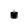 Ferramenta Per Mobili E Infissi|Piedino in plastica serie "black" - ø 60 - h.40 mm. - nero