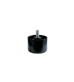 Ferramenta Per Mobili E Infissi|Piedino in plastica serie "black" - ø 60 - h.40 mm. - nero