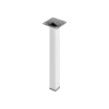 Ferramenta Per Mobili E Infissi- Piedino quadro "element system" - 25x25 - h.800 mm. - bianco