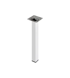 Ferramenta Per Mobili E Infissi- Piedino quadro "element system" - 25x25 - h.300 mm. - bianco