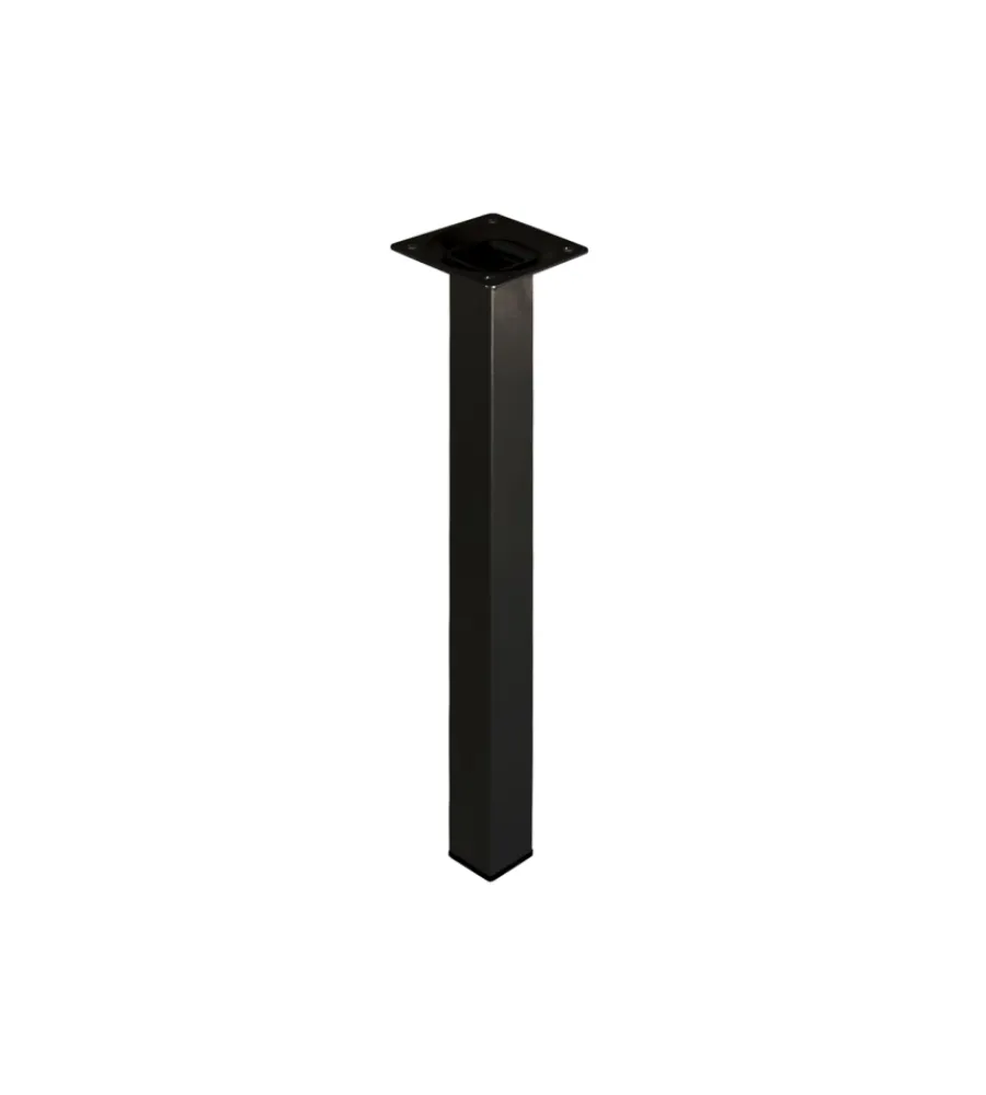 Ferramenta Per Mobili E Infissi- Piedino quadro "element system" - 25x25 - h.150 mm. - nero
