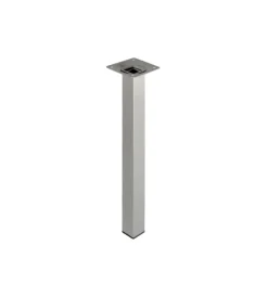 Ferramenta Per Mobili E Infissi- Piedino quadro "element system" - 25x25 - h.100 mm. - alluminio