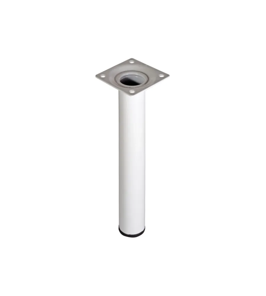 Ferramenta Per Mobili E Infissi- Piedino tondo "element system" - ø 30 - h.200 mm. - bianco