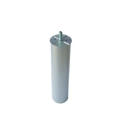 Piedino tondo in metallo per rete letto ø 60 - h. 25 cm. grigio Ferramenta Per Mobili E Infissi