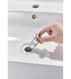 Idro-Bric Pilette|Piletta clicl clack "izzy" con cestello raccoglitore, diametro 34-37 mm