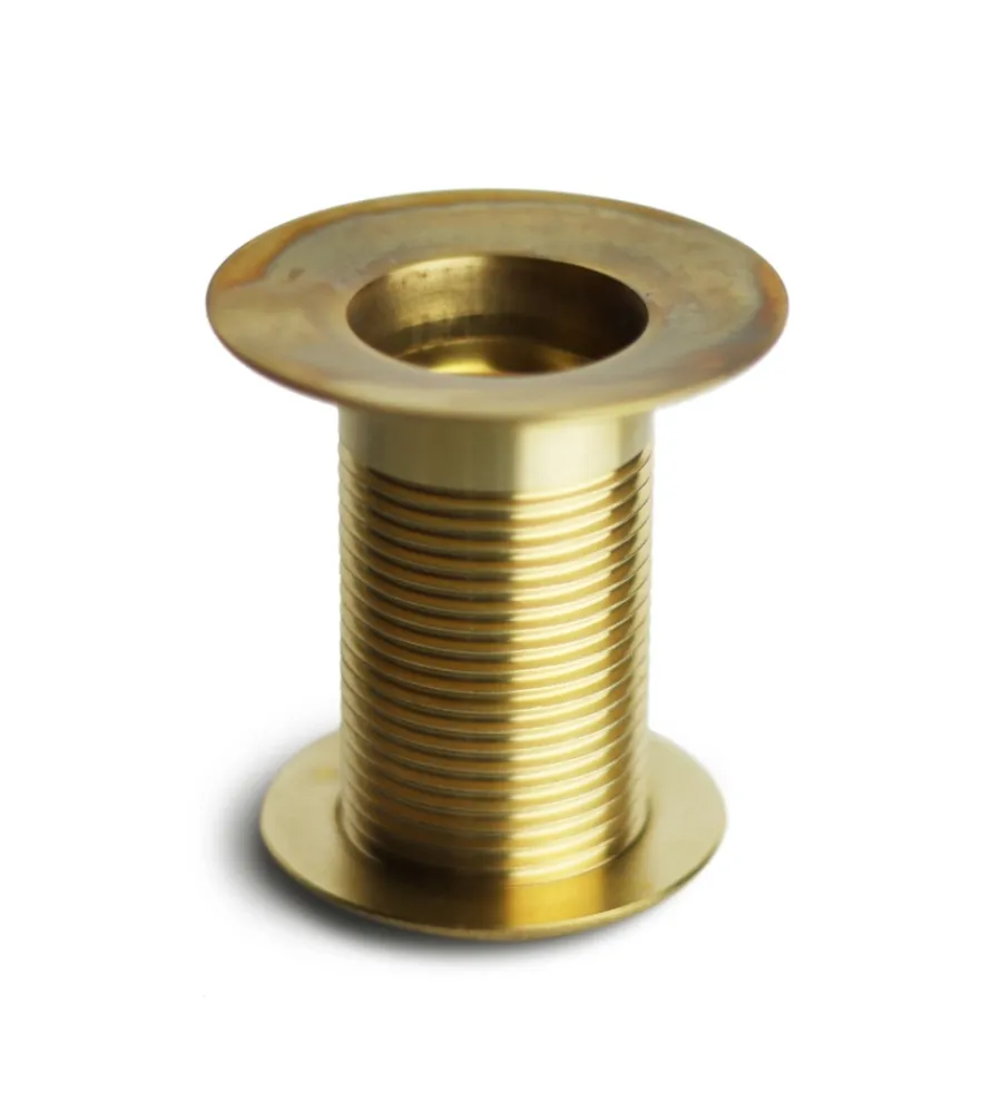 Pilette-Kam Piletta di scarico 1" per fontana da giardino in ottone lucido -