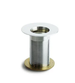 Outlet Piletta di scarico 1" per fontana da giardino in ottone cromato - Pilette