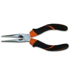 Pinze E Tenaglie-Beta Pinza a becchi piatti lunghi mezzotondi - 160 mm - 1166bm