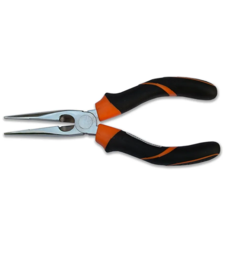 Pinze E Tenaglie-Beta Pinza a becchi piatti lunghi mezzotondi - 160 mm - 1166bm
