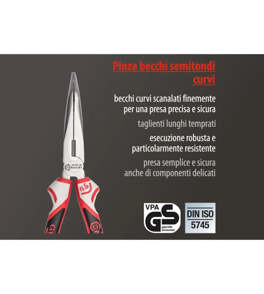 Best Pinza becchi semitondi curvi 3k 160 mm. Pinze E Tenaglie