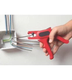 Utensili Per Elettricista- Pinza spelacavi per elettricista, con tagliacavi
