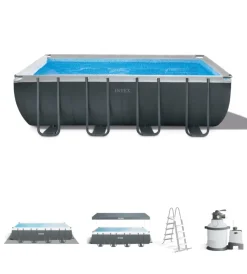 Online Piscina fuori terra con struttura rettangolare "ultra xtr frame" antracite 549x274x132cm - cod. 26356np Piscine