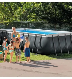Online Piscina fuori terra con struttura rettangolare "ultra xtr frame" antracite 549x274x132cm - cod. 26356np Piscine