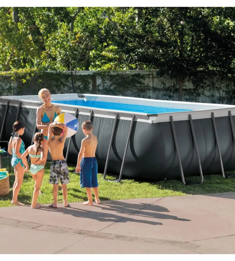 Online Piscina fuori terra con struttura rettangolare "ultra xtr frame" antracite 549x274x132cm - cod. 26356np Piscine