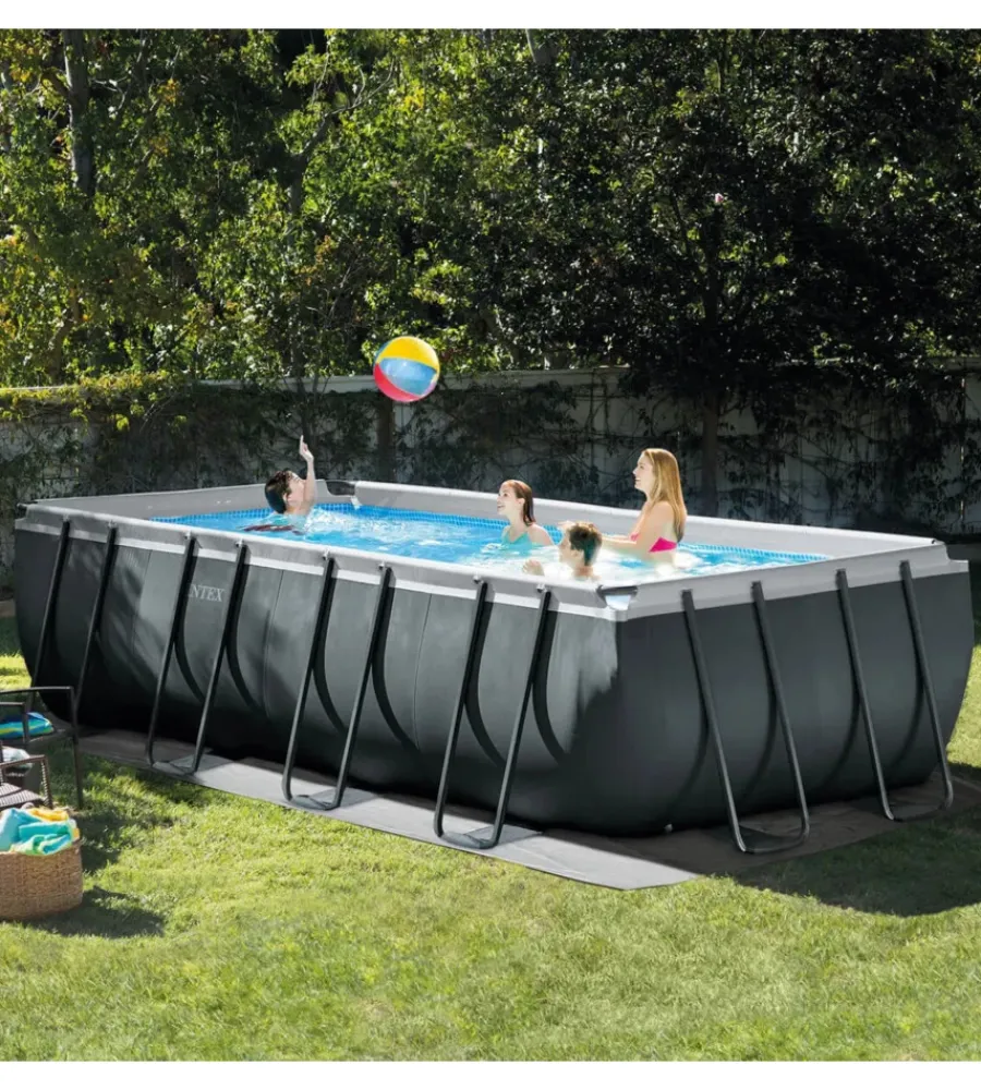 Online Piscina fuori terra con struttura rettangolare "ultra xtr frame" antracite 549x274x132cm - cod. 26356np Piscine