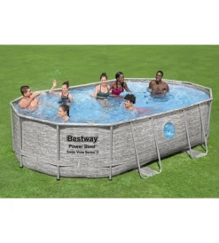 Bestway Piscine|Piscina fuori terra con struttura ovale