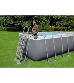 Piscine-Bestway Piscina fuori terra con struttura rettangolare 