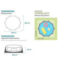 Intex Piscine|Piscina fuori terra con struttura rotonda