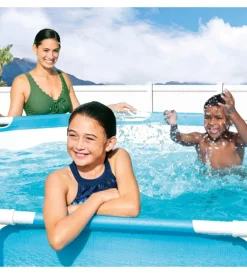 Piscine-Intex Piscina fuori terra con struttura rotonda "metal frame beachside" blu 305x305x76 cm - cod. 28206np