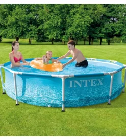 Piscine-Intex Piscina fuori terra con struttura rotonda