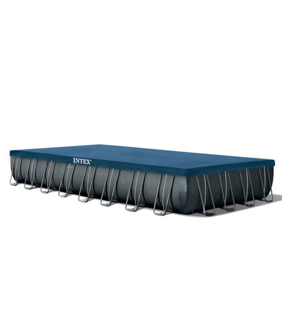 Piscine-Intex Piscina fuori terra con struttura rettangolare "ultra xtr frame" antracite 975x488x132cm - cod. 26378np