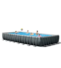 Piscine-Intex Piscina fuori terra con struttura rettangolare