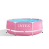 Hot Piscina fuori terra con struttura rotonda "metal frame" rosa 244x244x76 cm - cod. 28290np Piscine