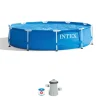 Intex Piscine|Piscina fuori terra con struttura rotonda "metal frame" blu 305x305x76 cm - cod. 28202np