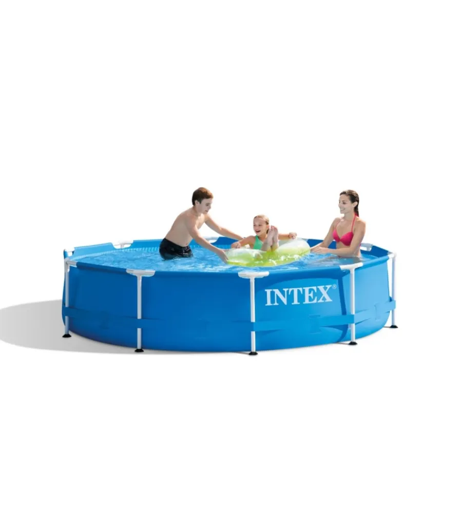 Intex Piscine|Piscina fuori terra con struttura rotonda "metal frame" blu 305x305x76 cm - cod. 28202np