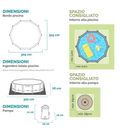Intex Piscine|Piscina fuori terra con struttura rotonda