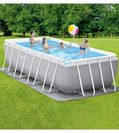 Piscine-Intex Piscina fuori terra con struttura rettangolare
