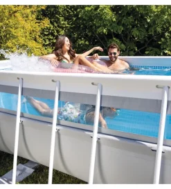 Piscine-Intex Piscina fuori terra con struttura rettangolare 