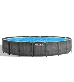 Piscine-Intex Piscina fuori terra con struttura rotonda