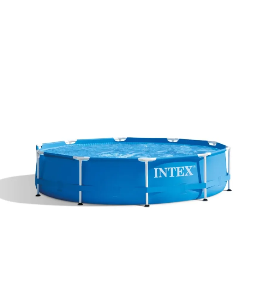 Clearance Piscina fuori terra con struttura rotonda "metal frame" blu 305x305x76 cm - cod. 28200np Piscine