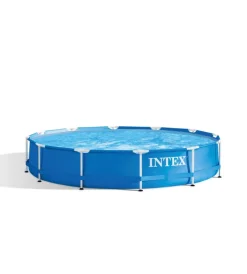 Piscine-Intex Piscina fuori terra con struttura rotonda "metal frame" blu 366x366x76 cm - cod. 28210np