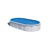 Gre Piscine|Piscina fuori terra ovale "haiti" in acciaio colore bianco 730x375x132 - cod. kitprov7388