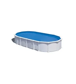 Gre Piscine|Piscina fuori terra ovale "haiti" in acciaio colore bianco 730x375x132 - cod. kitprov7388