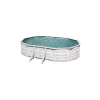 Discount Piscina fuori terra ovale "finlandia" in acciaio effetto legno nordico 610x375x120 - cod. kit610n Piscine
